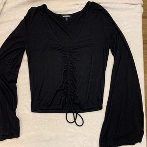 Express Drawstring Crop Top